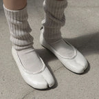 [ Pre-order ] Leather String Flat