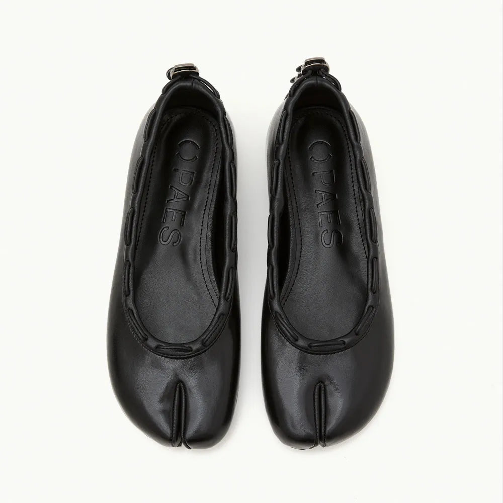 [ Pre-order ] Leather String Flat