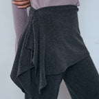[ Pre-order ] Button Layered Skirt Pants Set