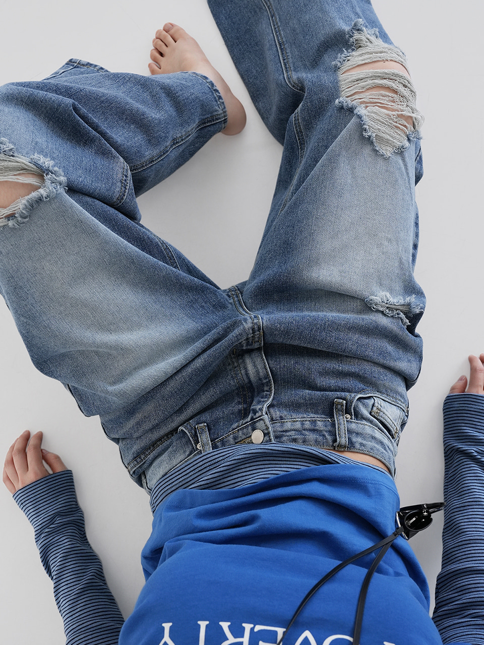 [ Pre-order ] Autumn Made Crush Damage Denim