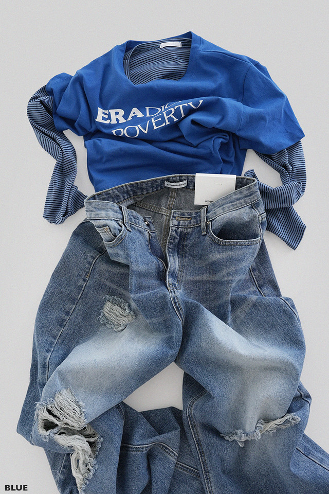 [ Pre-order ] Autumn Made Crush Damage Denim