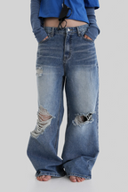 [ Pre-order ] Autumn Made Crush Damage Denim
