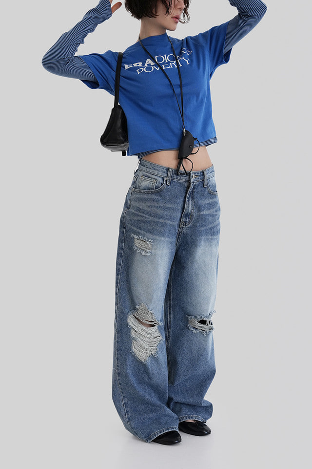 [ Pre-order ] Autumn Made Crush Damage Denim