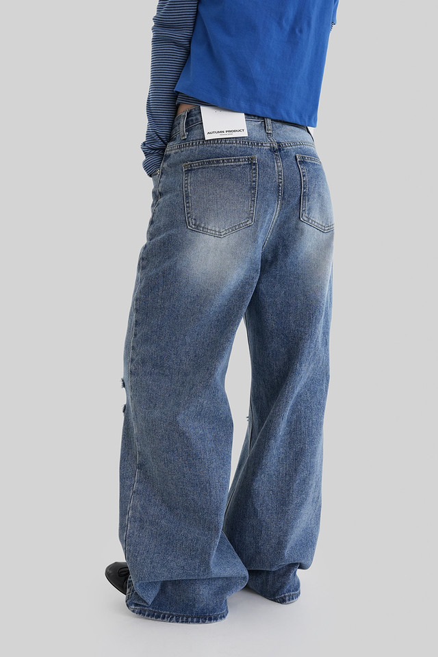 [ Pre-order ] Autumn Made Crush Damage Denim