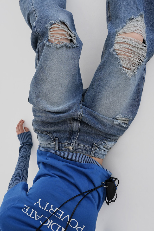[ Pre-order ] Autumn Made Crush Damage Denim