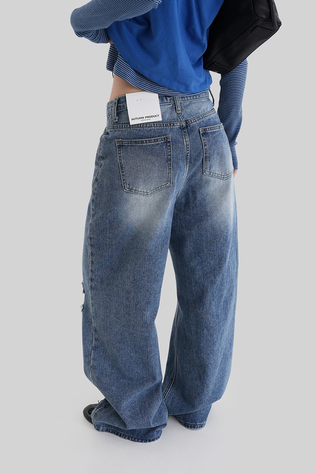 [ Pre-order ] Autumn Made Crush Damage Denim