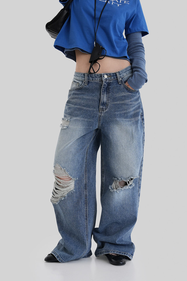 [ Pre-order ] Autumn Made Crush Damage Denim