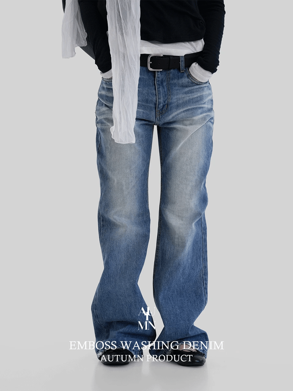 [ Pre-order ] Autumn Made Embross Washing Denim