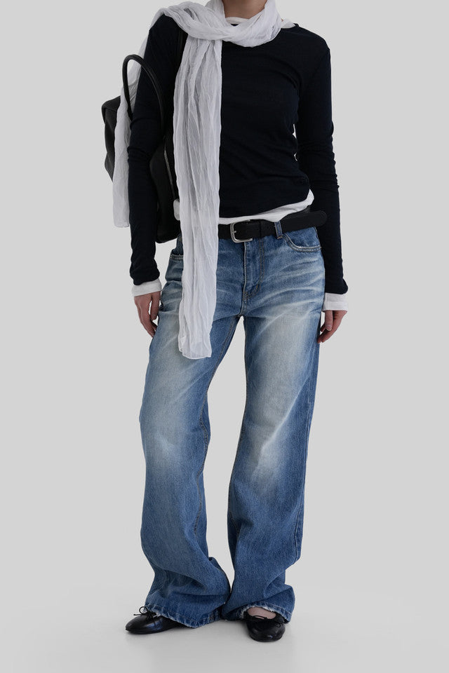[ Pre-order ] Autumn Made Embross Washing Denim
