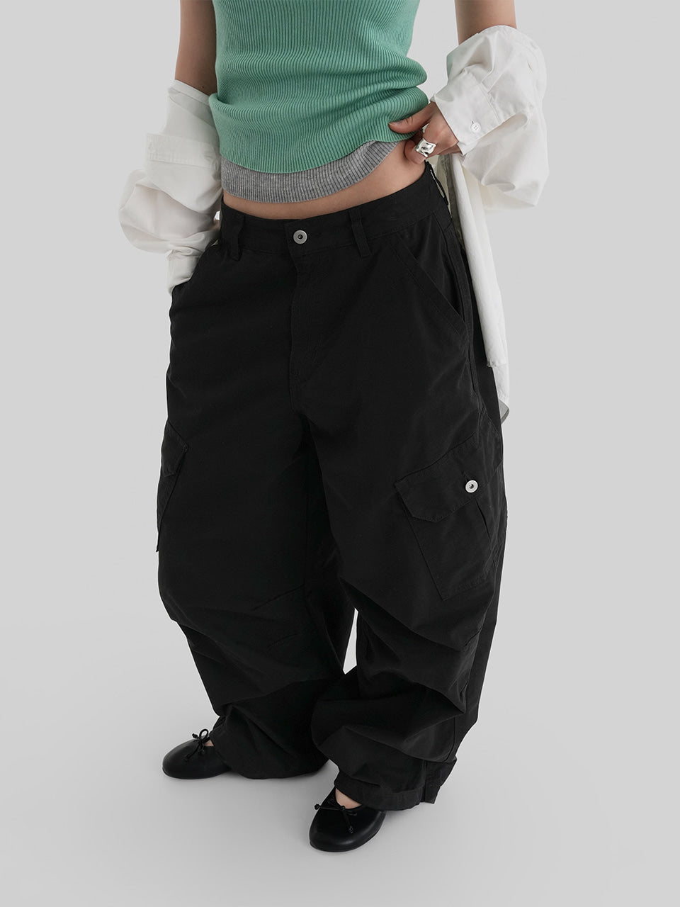 [ Pre-order ] Washing Carpenter Cargo Pants