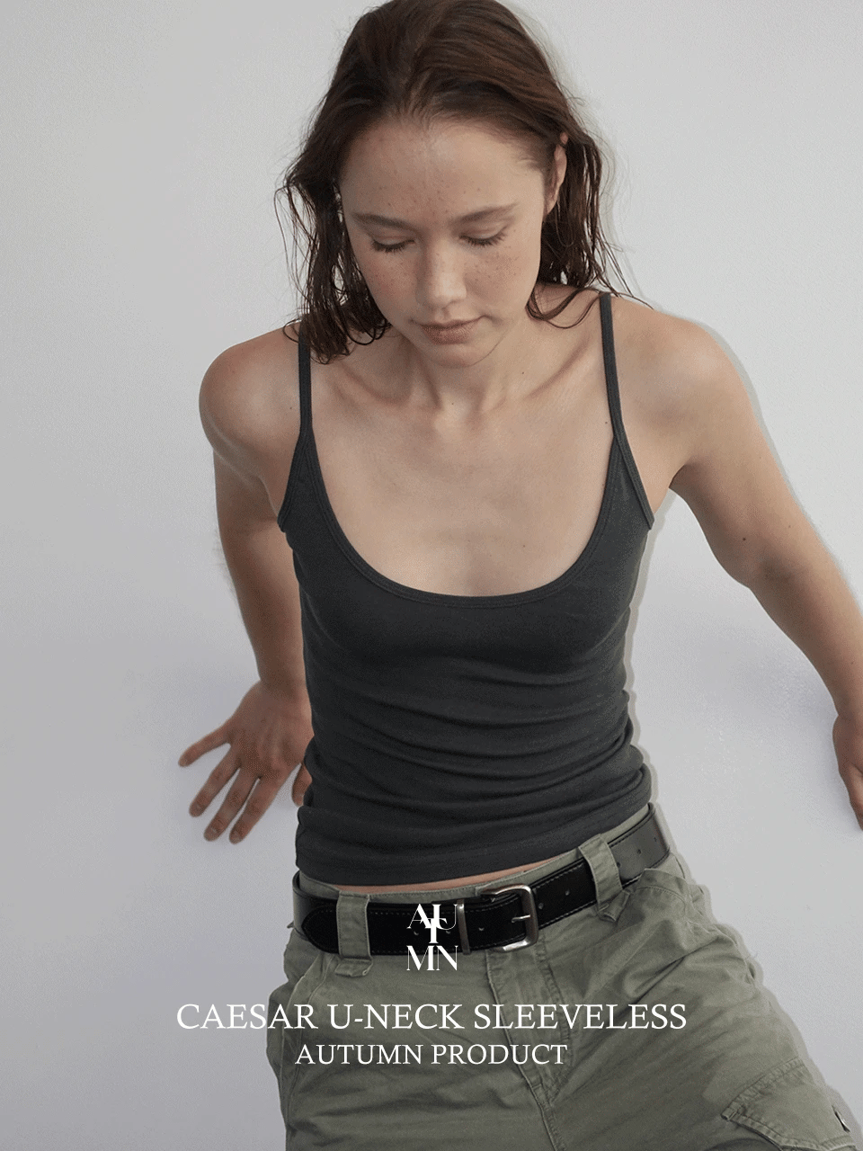 [ 店主推薦 Pre-order ] Autumn Made 莫代爾棉質U領背心 Caesar U-Neck Sleeveless