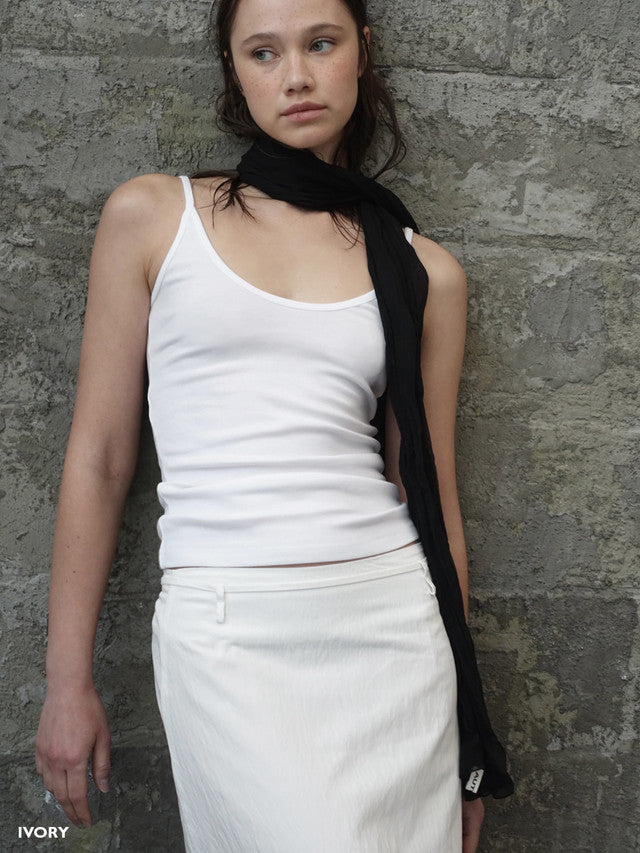 [ 店主推薦 Pre-order ] Autumn Made 莫代爾棉質U領背心 Caesar U-Neck Sleeveless