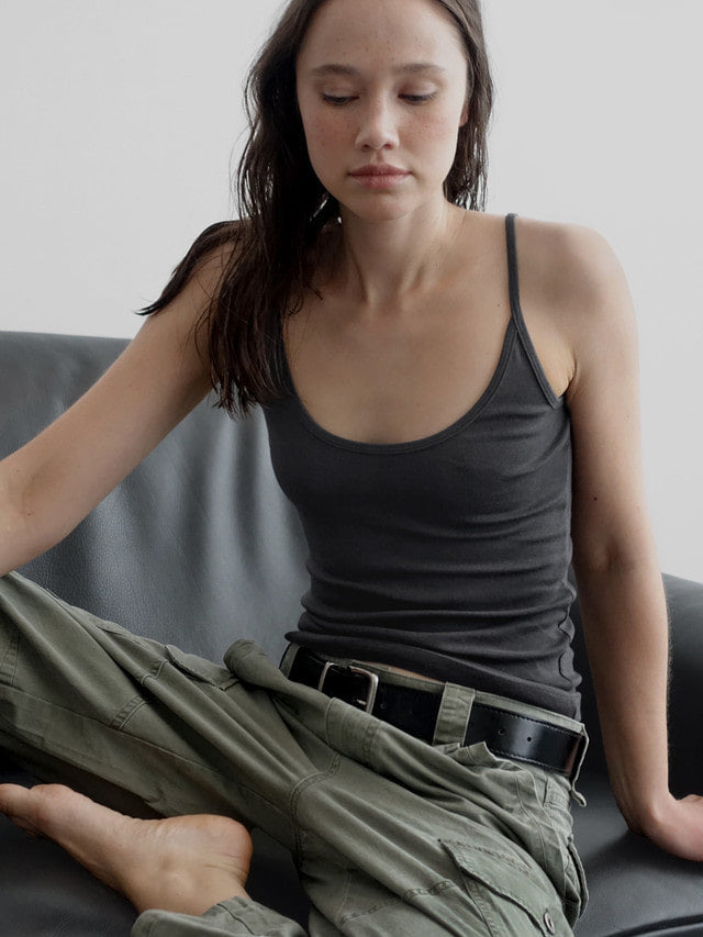 [ 店主推薦 Pre-order ] Autumn Made 莫代爾棉質U領背心 Caesar U-Neck Sleeveless