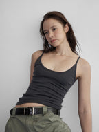 [ 店主推薦 Pre-order ] Autumn Made 莫代爾棉質U領背心 Caesar U-Neck Sleeveless