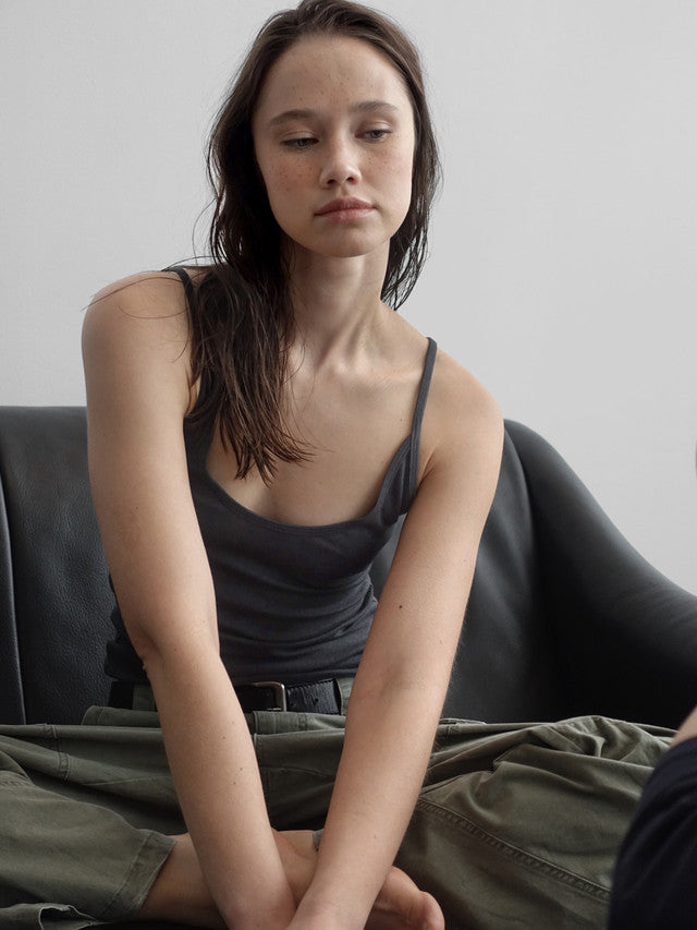 [ 店主推薦 Pre-order ] Autumn Made 莫代爾棉質U領背心 Caesar U-Neck Sleeveless