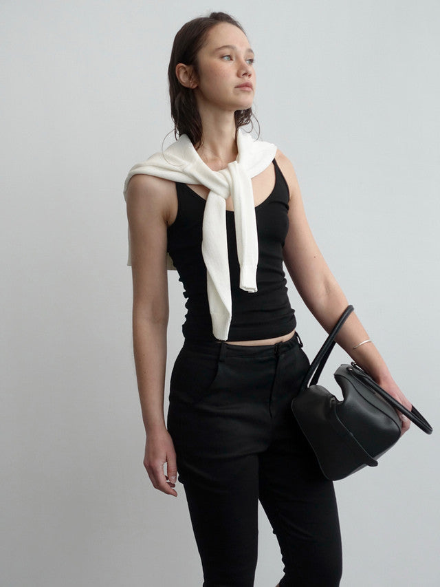 [ 店主推薦 Pre-order ] Autumn Made 莫代爾棉質U領背心 Caesar U-Neck Sleeveless