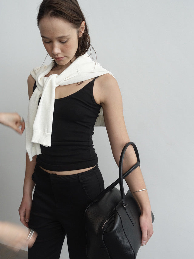 [ 店主推薦 Pre-order ] Autumn Made 莫代爾棉質U領背心 Caesar U-Neck Sleeveless