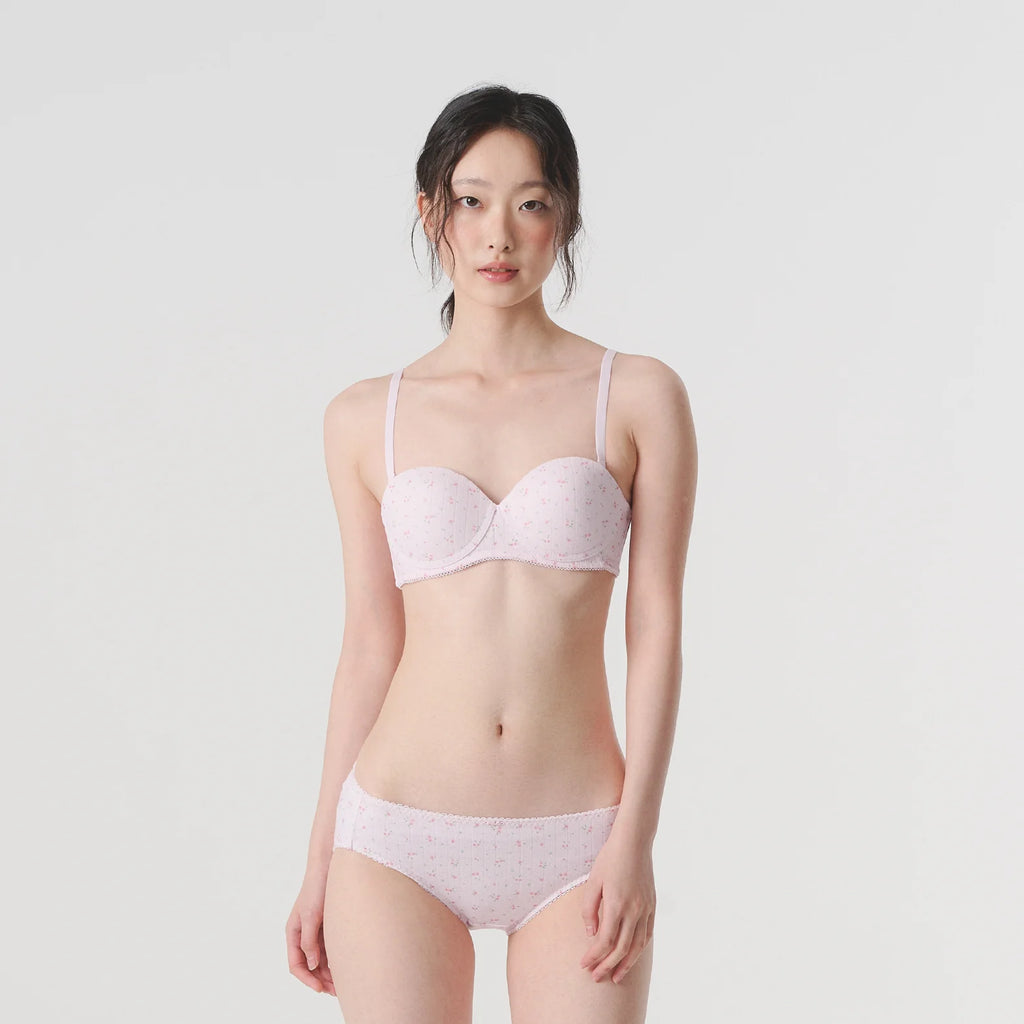[ Pre-order ] Pony Bell Half Cup Bra & Panty Set