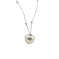 [ Pre-order ] heart polish necklace_ivory