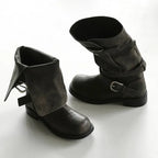 [ Pre-order ] Raven Foldable Buckle Boots