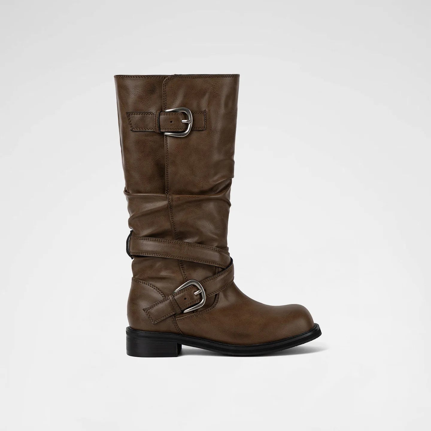 [ Pre-order ] Raven Foldable Buckle Boots