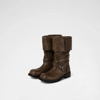 [ Pre-order ] Raven Foldable Buckle Boots