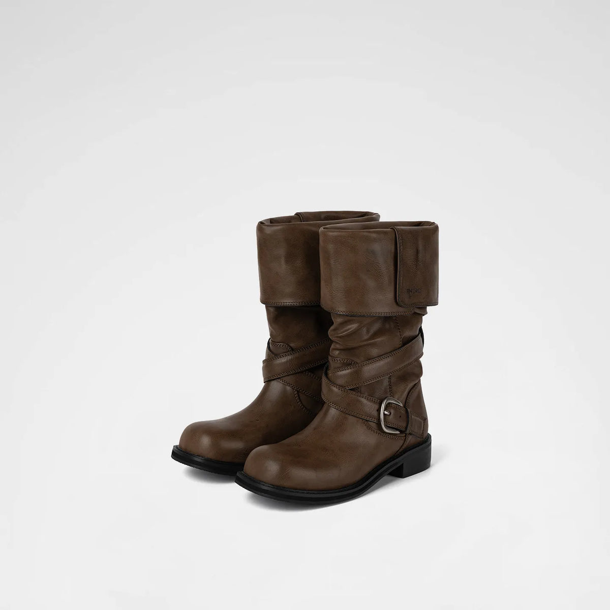[ Pre-order ] Raven Foldable Buckle Boots