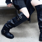‎[ Pre-order ‎] Raven Foldable Thigh-high Boots