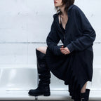 ‎[ Pre-order ‎] Raven Foldable Thigh-high Boots