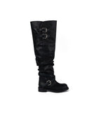 ‎[ Pre-order ‎] Raven Foldable Thigh-high Boots