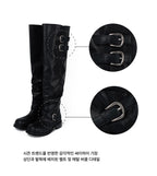 ‎[ Pre-order ‎] Raven Foldable Thigh-high Boots