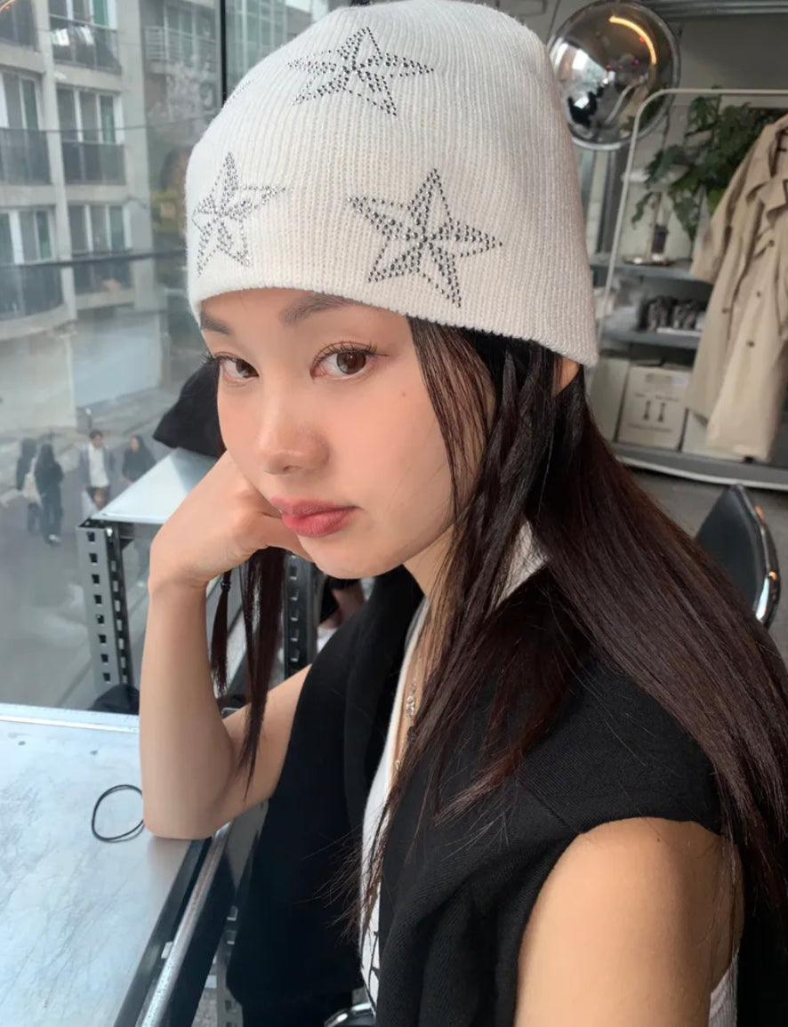 [ Pre-order ] Star Crystal Cubic Beanie
