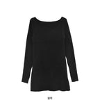 [ KR0458 清貨 ]  薄針織修腰長袖上衣兩色入 Bali Knit Ops