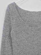 [ KR0458 清貨 ]  薄針織修腰長袖上衣兩色入 Bali Knit Ops