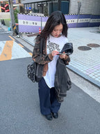 [ Pre-order ] Freaky Stud Leather Messenger Bag