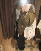 [ Pre-order ] Freaky Stud Leather Messenger Bag