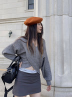 [ KR0335 ] Bite me mid waist skort