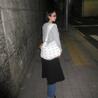 [ Pre-order ] Freaky Stud Leather Messenger Bag