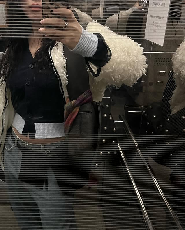 [ Pre-order ] Freaky Stud Leather Messenger Bag