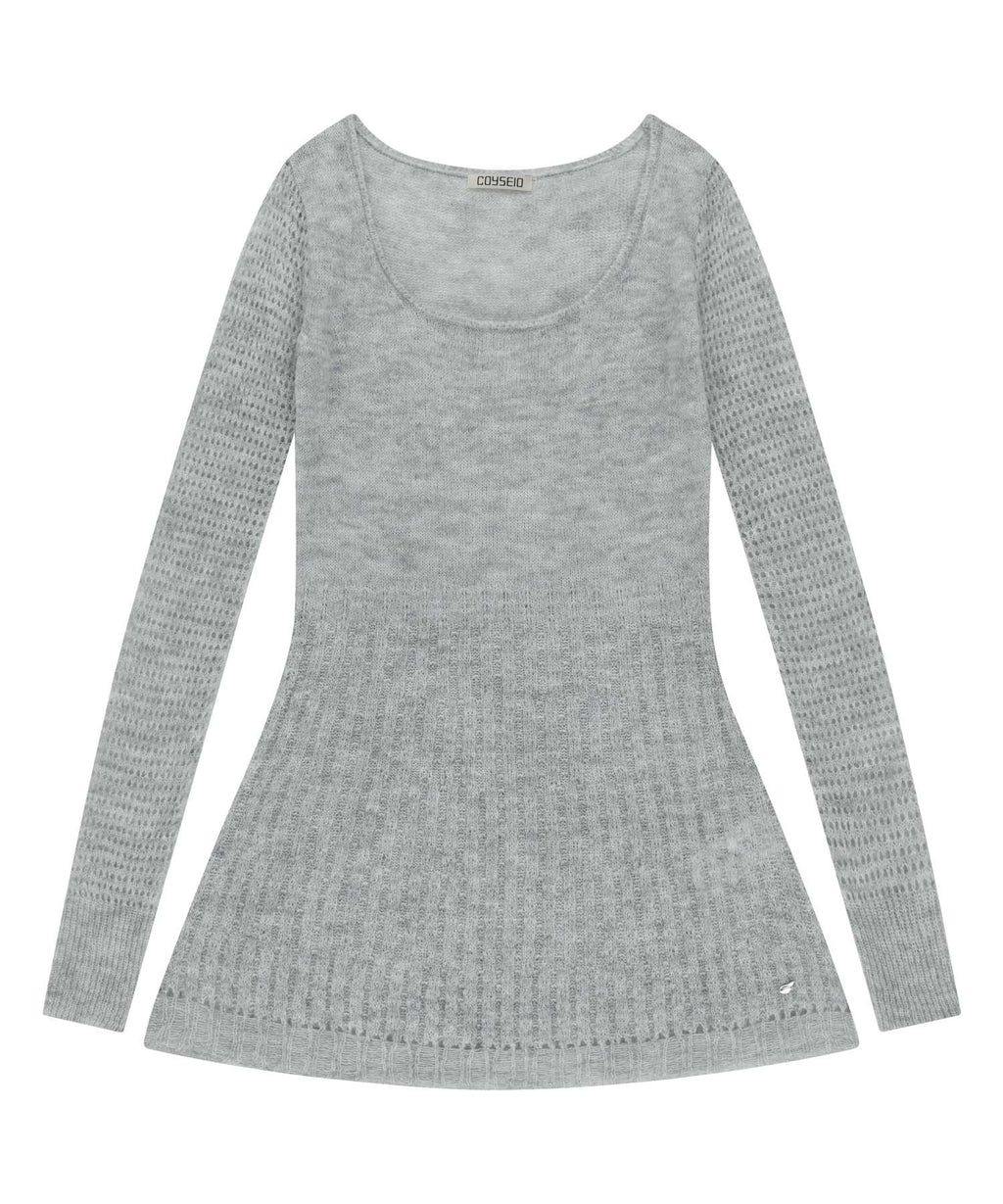 [ Pre-order ] Soft Bell Knit Light Grey