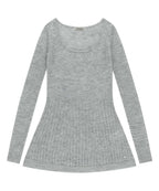 [ Pre-order ] Soft Bell Knit Light Grey