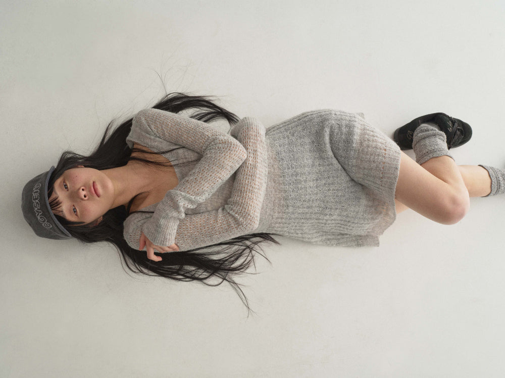 [ Pre-order ] Soft Bell Knit Light Grey