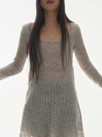 [ Pre-order ] Soft Bell Knit Light Grey