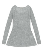 [ Pre-order ] Soft Bell Knit Light Grey
