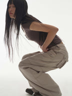 [ Pre-order ] Snap Work Pants