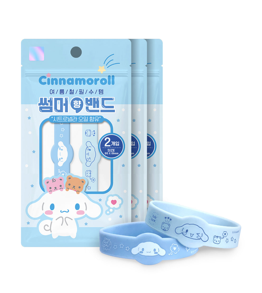 [ 韓國直送🇰🇷 ] Sanrio Chiikawa 防蚊手帶 ( 1包2條 )