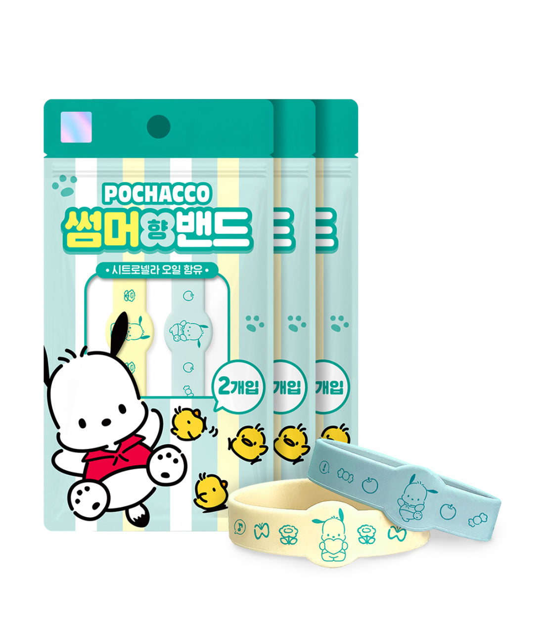 [ 韓國直送🇰🇷 ] Sanrio Chiikawa 防蚊手帶 ( 1包2條 )