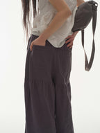 [ Pre-order ] Shirring Rouch Pants
