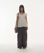 [ Pre-order ] Shirring Rouch Pants