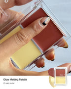 [ 店主極推 - 現貨 ] QUA-T 光澤保濕胭脂高光盤✨Glow Melting Palette